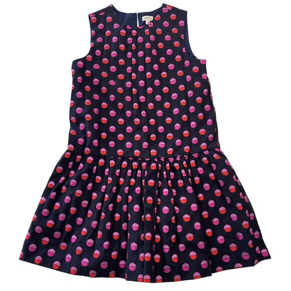 NWOT Gymboree Girls Metallic Dot Dress Flutter Waist Sleeveless - Size Girl's 12 - Picture 1 of 6